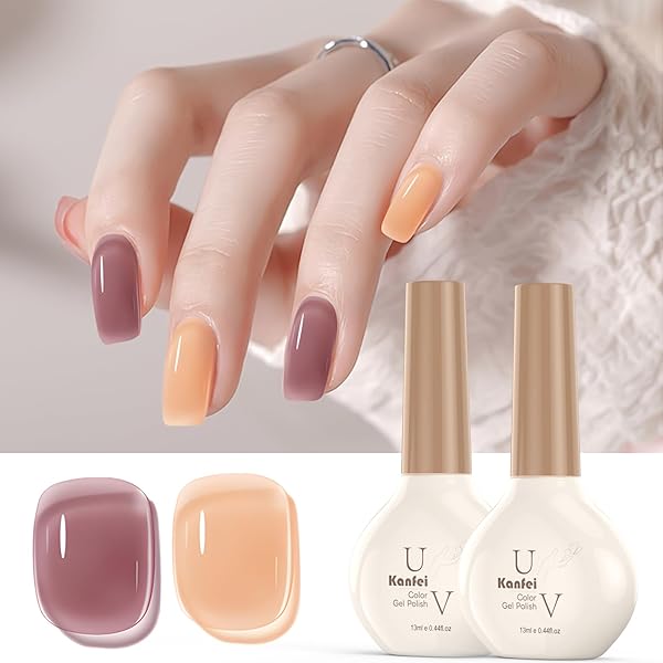 Amazon | kanfei ジェルネイル カラージェル 13ml*2 シアーカラー 高